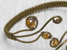 Antique Bronze Sparkle Bangle