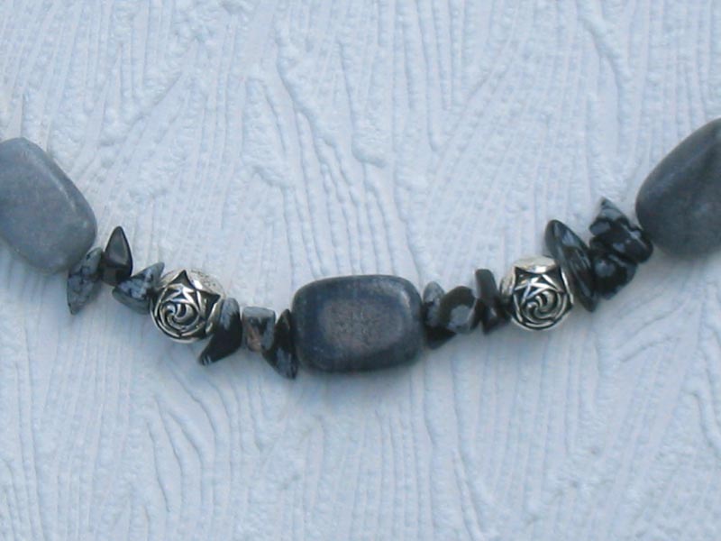 Steely Grey Necklace