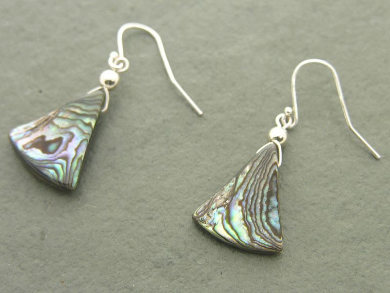 Abalone Fan Earrings