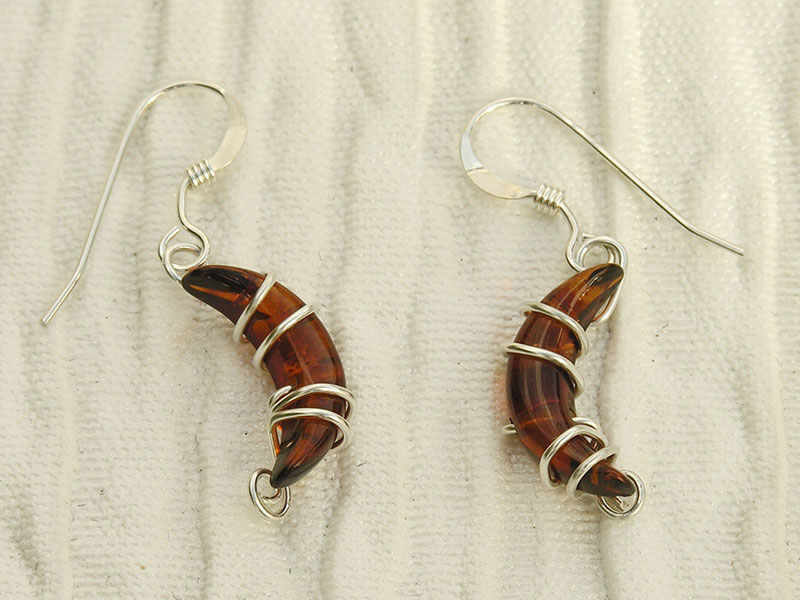Amber Moon Earrings