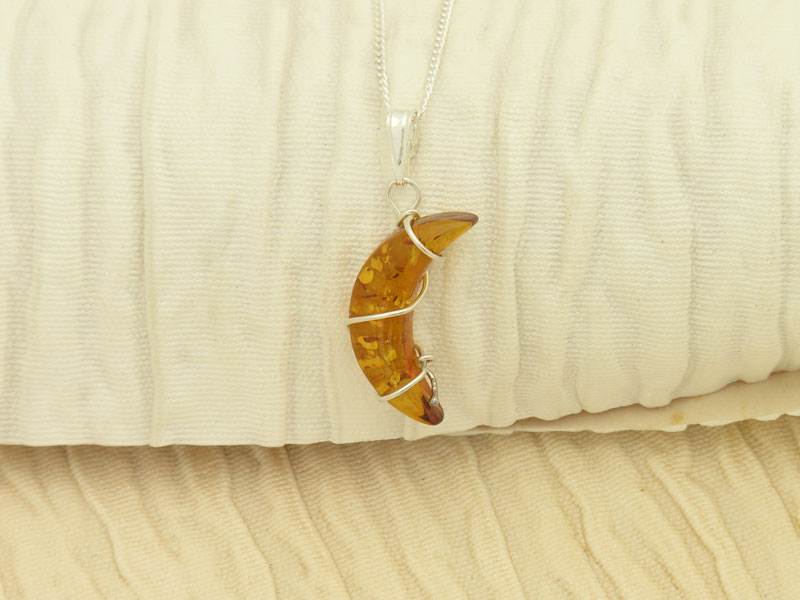 Amber Moon Necklace