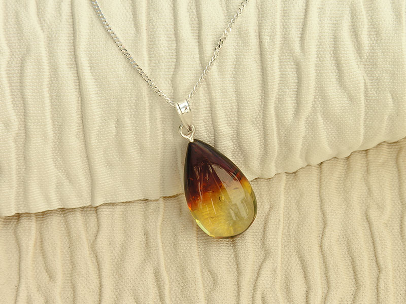 Amber Sunset Drop Necklace