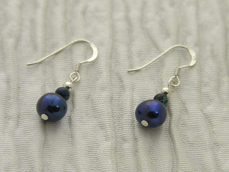Blue Sea Shimmer Earrings
