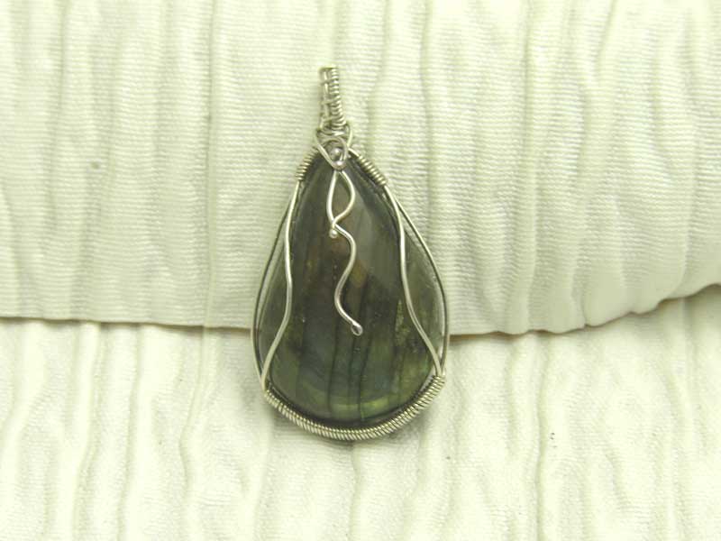 Labradorite Pear Pendant