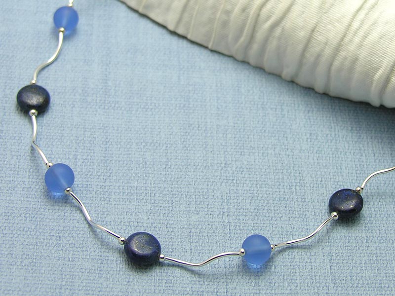 Lapis Ripple Necklace