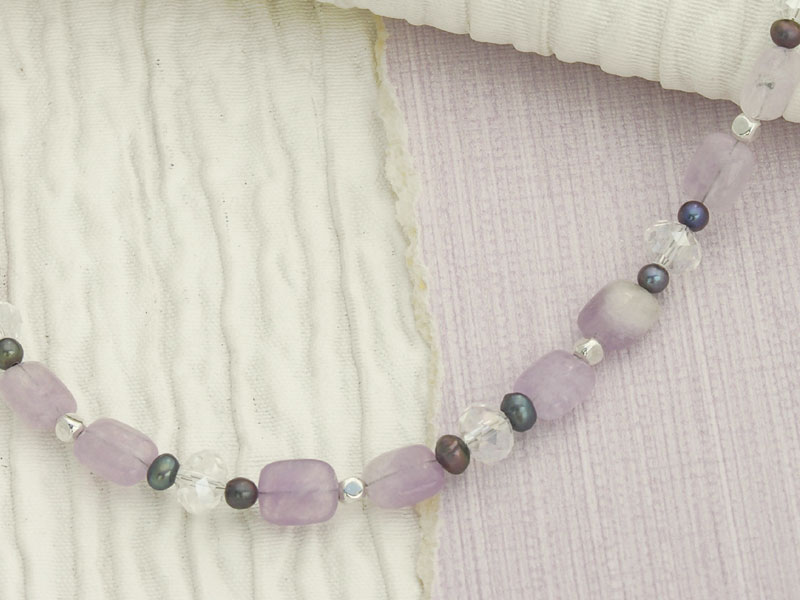 Lavender Shimmer Shine Necklace
