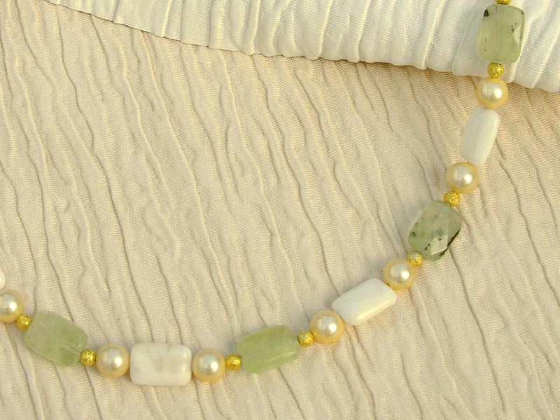 Lemoncello Prehnite Necklace