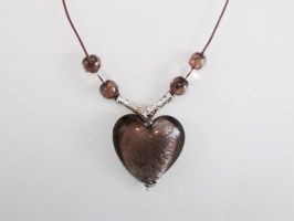 Rose Heart Necklace  