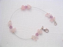 Crystal Gem Bracelet Rose