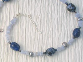 Blue Lace Necklace