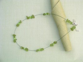 Crystal Gem Necklace Peridot