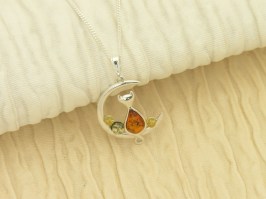 Amber Cat Necklace