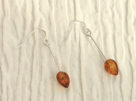 Amber Drop Earrings
