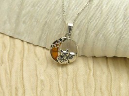 Amber Fox Necklace