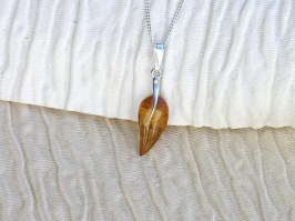 Amber Leaf Necklace