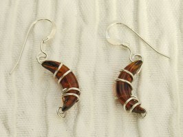 Amber Moon Earrings