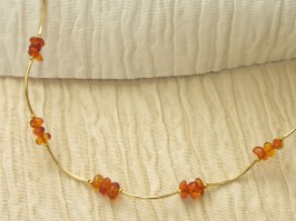 Amber Ripple Necklace