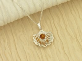 Amber Shell Necklace