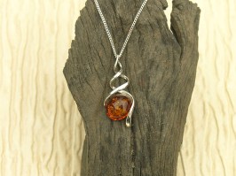 Amber Swirl Necklace