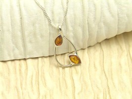 Amber Teardrop Necklace