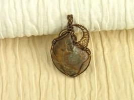 Ammonite Pendant Bronze