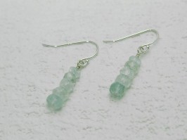 Aquamarine Rondelle Earrings