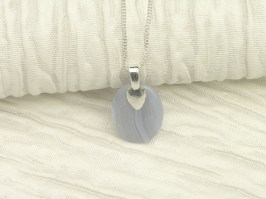 Blue Lace Agate Drop Necklace 