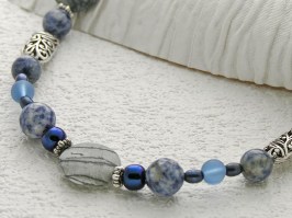 China Blue Filgree Necklace