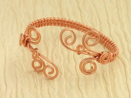 Copper Swirl Bangle
