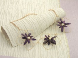 Daisy Chain Amethyst Necklace