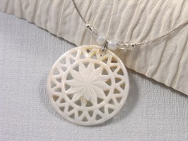 Carved Shell Necklace