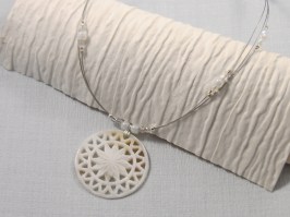 Carved Shell Necklace