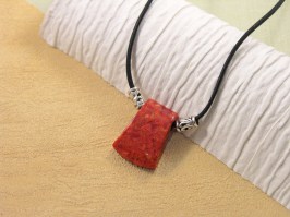 Sponge Coral Axe Pendant