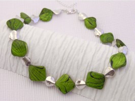 Crisp Lime Slice Necklace