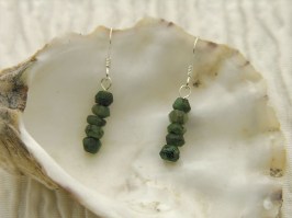 Emerald Rondelle Earrings