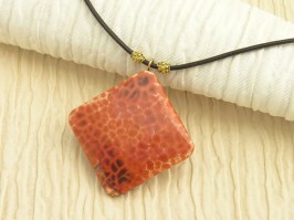 Fire Agate Pendant