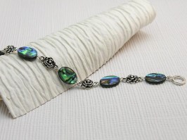 Flower Paua Bracelet 