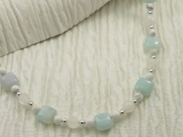 Frosted Aqua Necklace