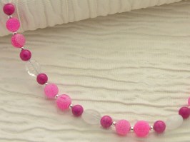 Frosted Marshmallow Necklace