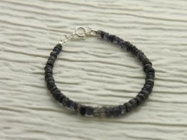 Iolite Rondelle Bracelet