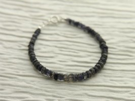 Iolite Rondelle Bracelet