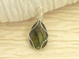 Labradorite Faceted Pendant 