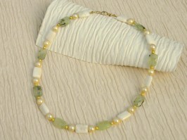 Lemoncello Prehnite Necklace