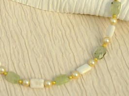 Lemoncello Prehnite Necklace