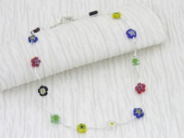 Millefiori Flower Necklace 