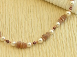 Peach Melba Necklace