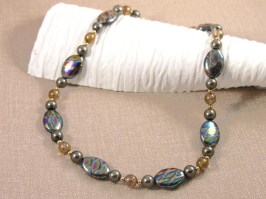Peacock Shimmer Necklace