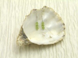 Peridot Coin Earrings