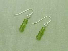 Peridot Rondelle Earrings