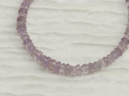 Pink Amethyst Rondelle Bracelet